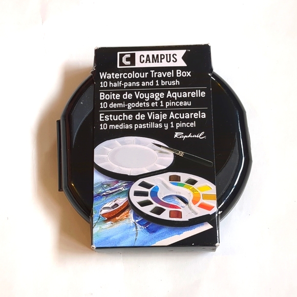 Raphaël Watercolor Travel Set - Set of 10 Colors, half pans - Picture 2 of 6